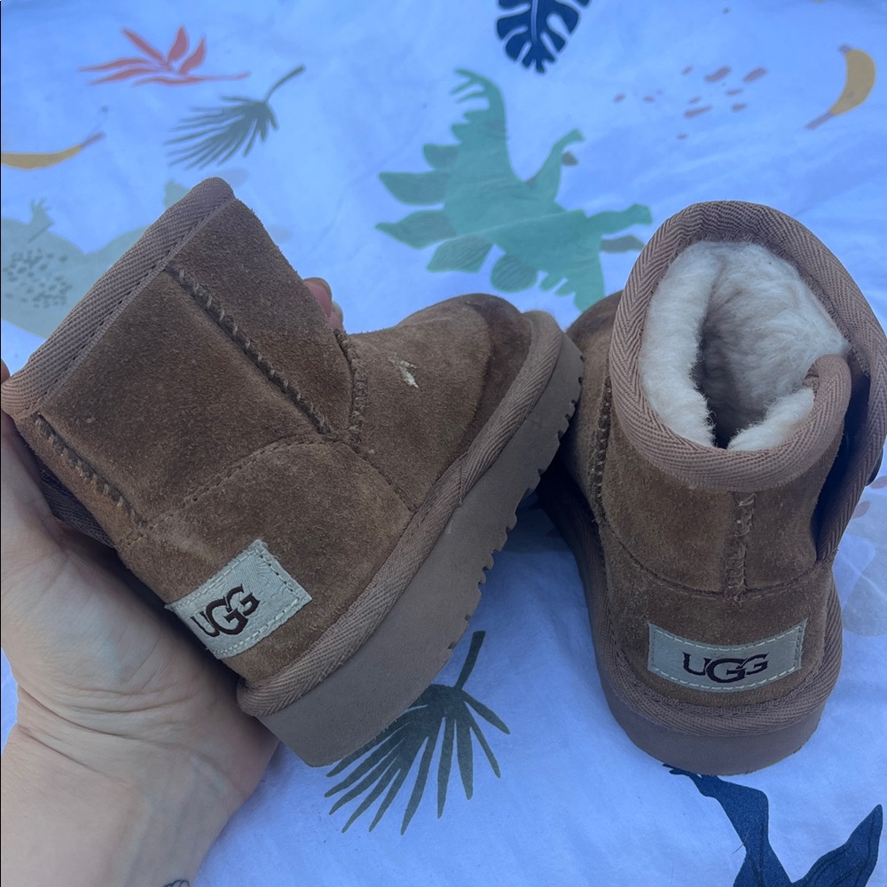 UGG Kids Tan Suede Boots